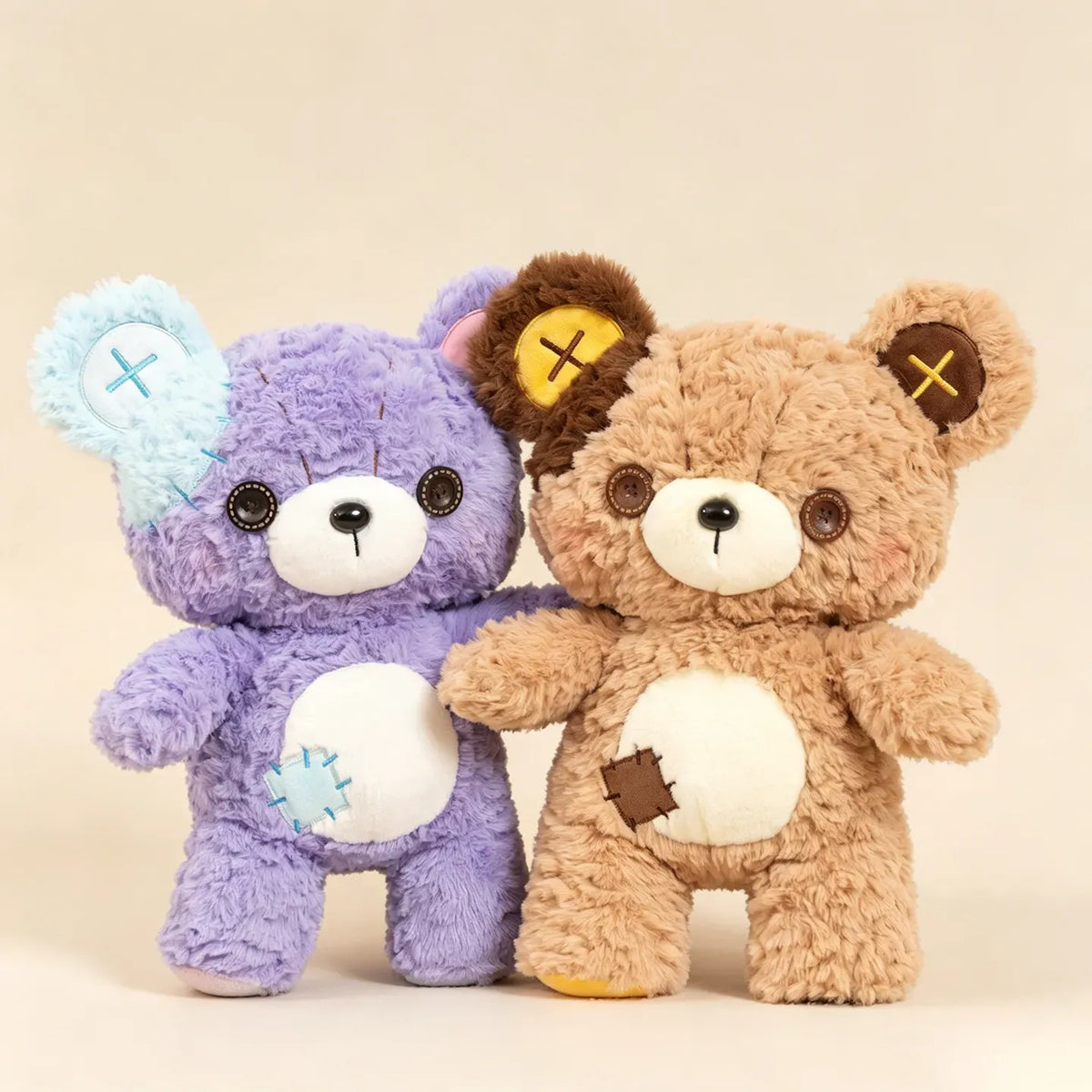 Button Patch Teddy Bear Plushie