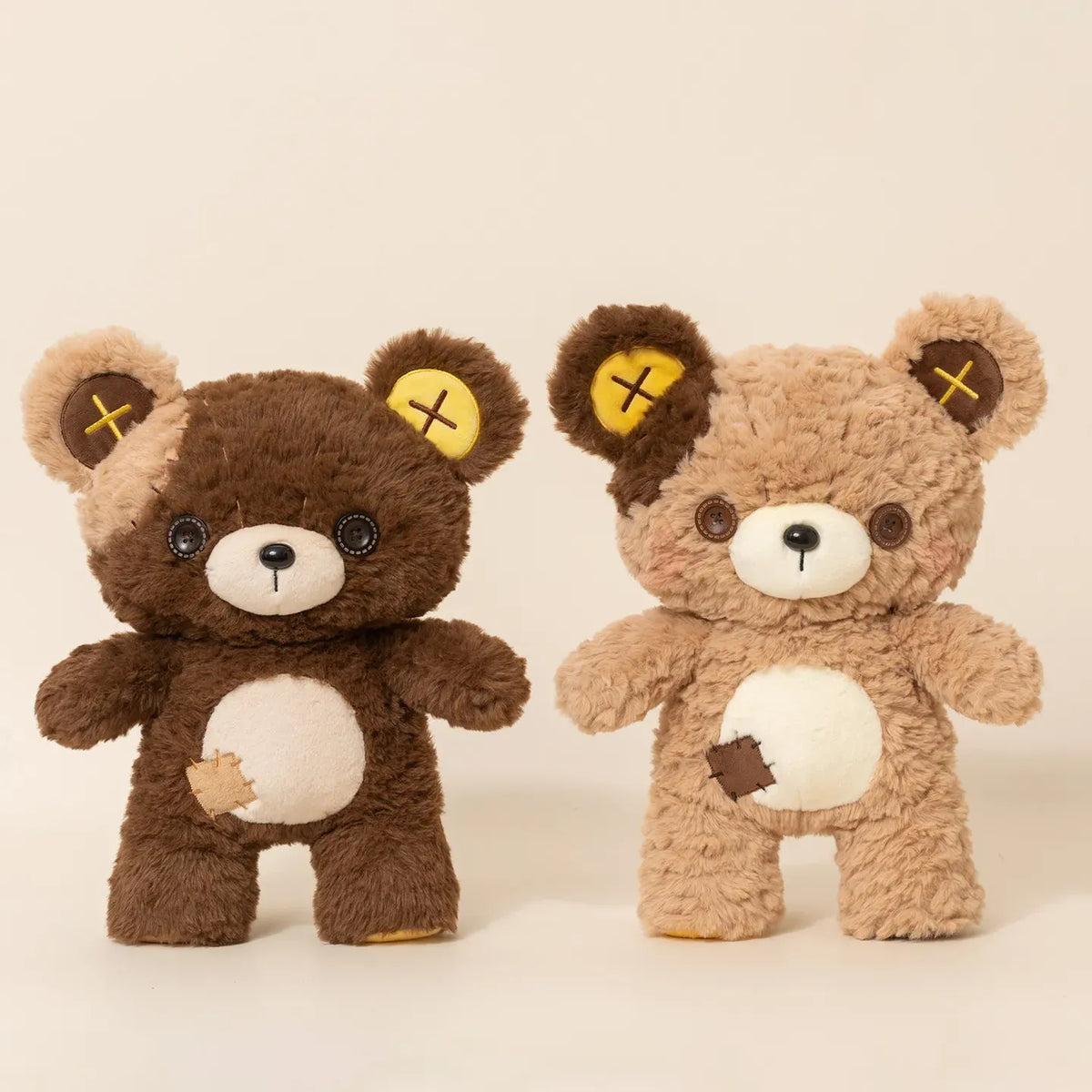 Button Patch Teddy Bear Plushie