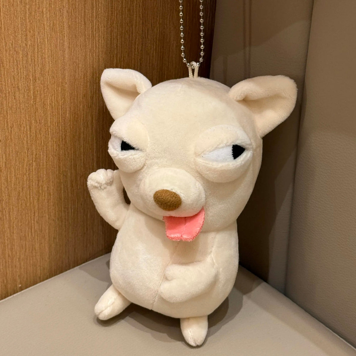 Silly Chihuahua Plush Keychain