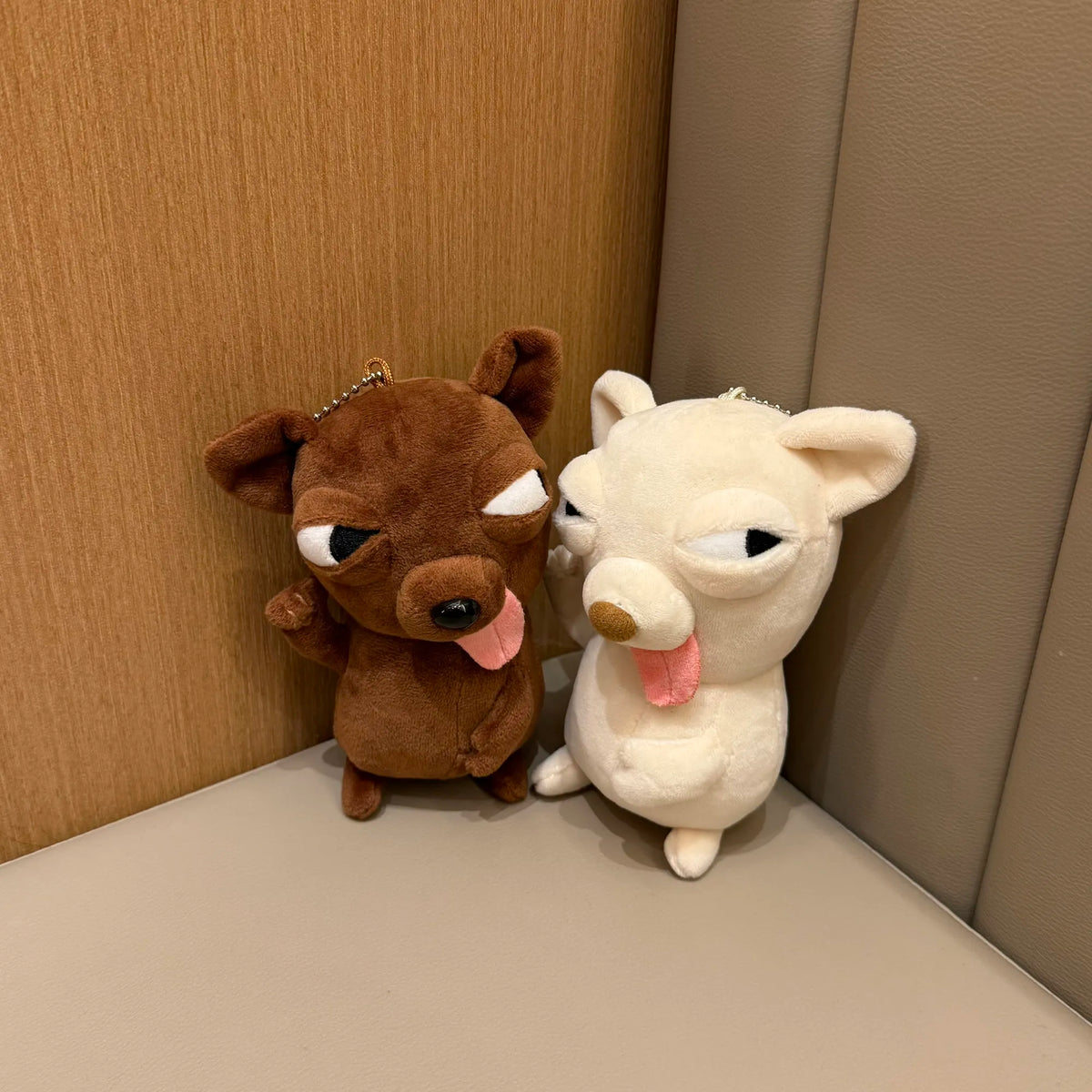 Silly Chihuahua Plush Keychain