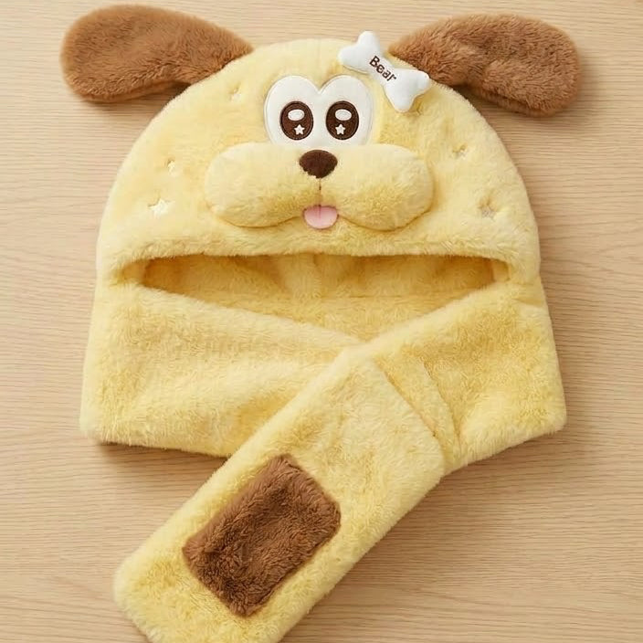 Puppy plushie hat