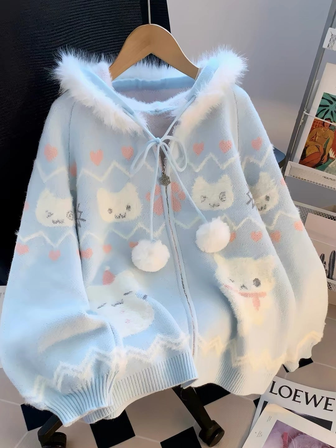 Cute cat girl sweater