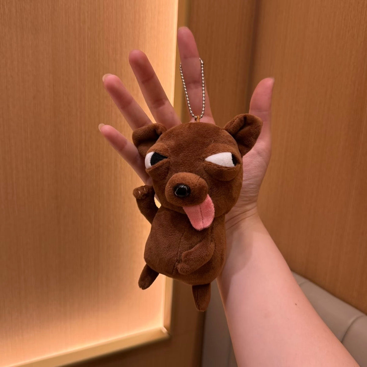 Silly Chihuahua Plush Keychain