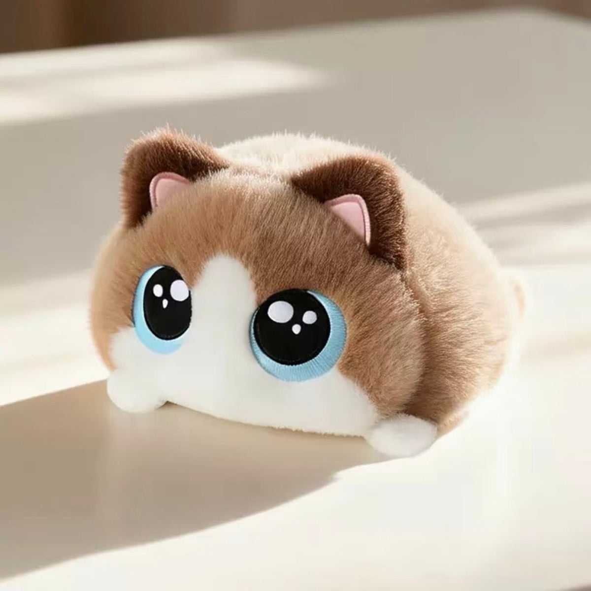 Round Chubby Cat Plushie (15 cm)