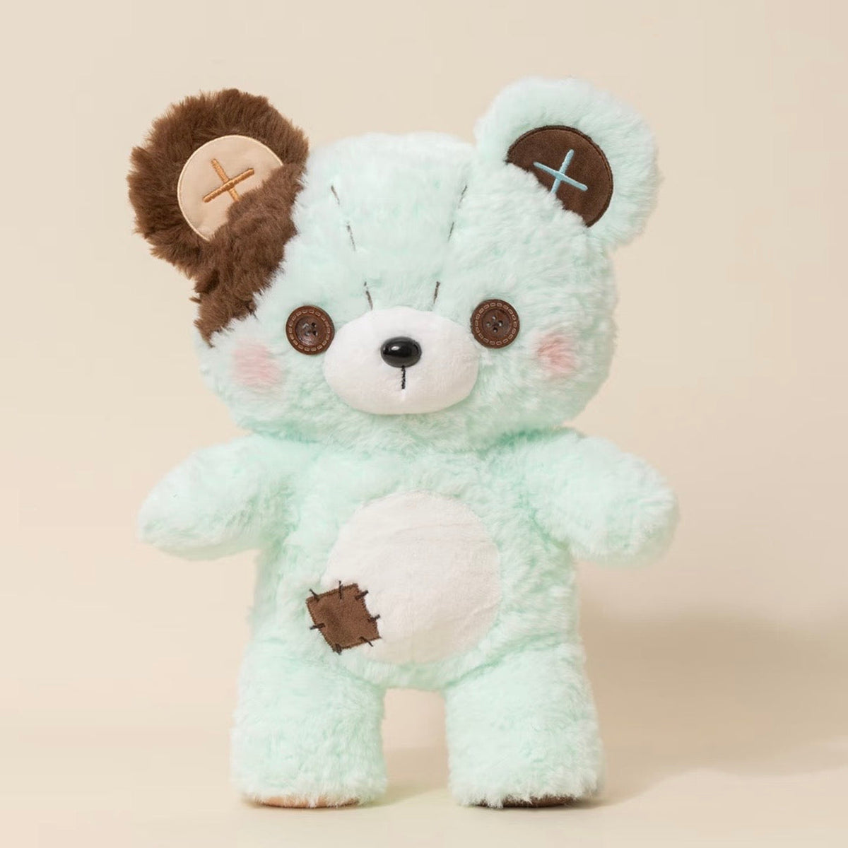 Button Patch Teddy Bear Plushie