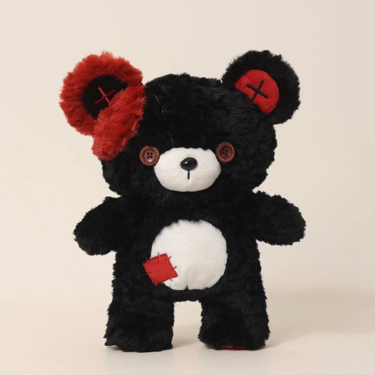 Button Patch Teddy Bear Plushie