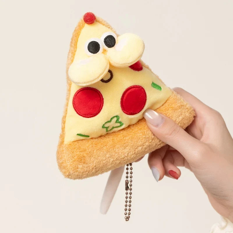 Pizza Mouse Plush Keychain