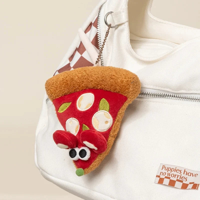 Pizza Mouse Plush Keychain