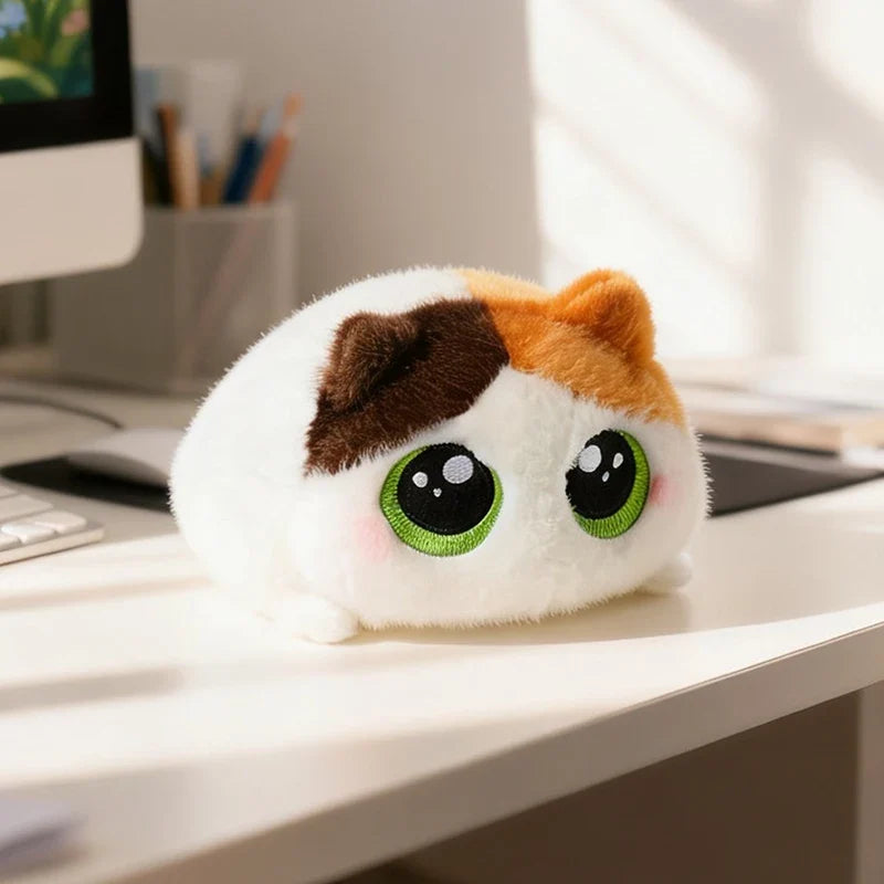 Round Chubby Cat Plushie (15 cm)