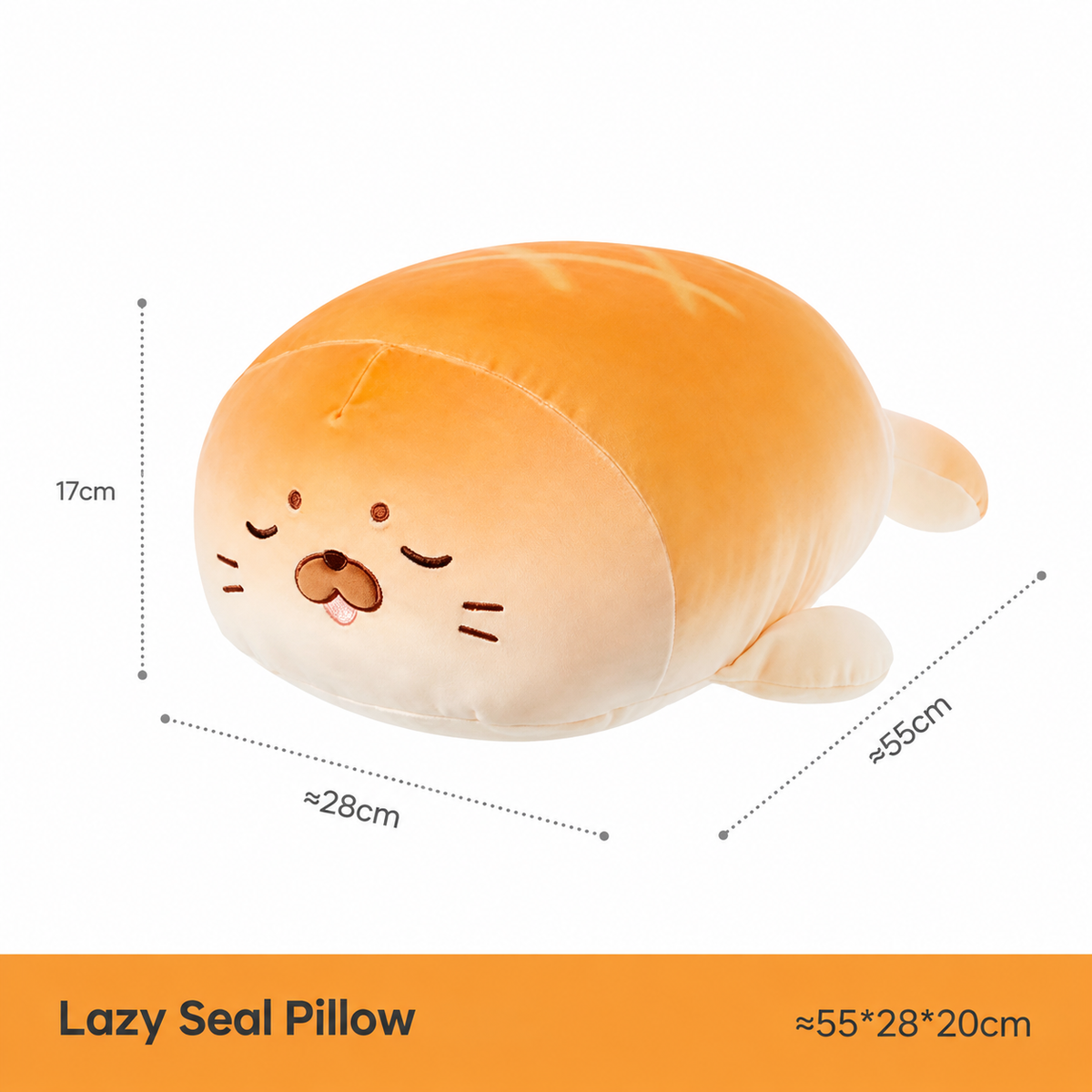 Chubby Seal Plush Pillow