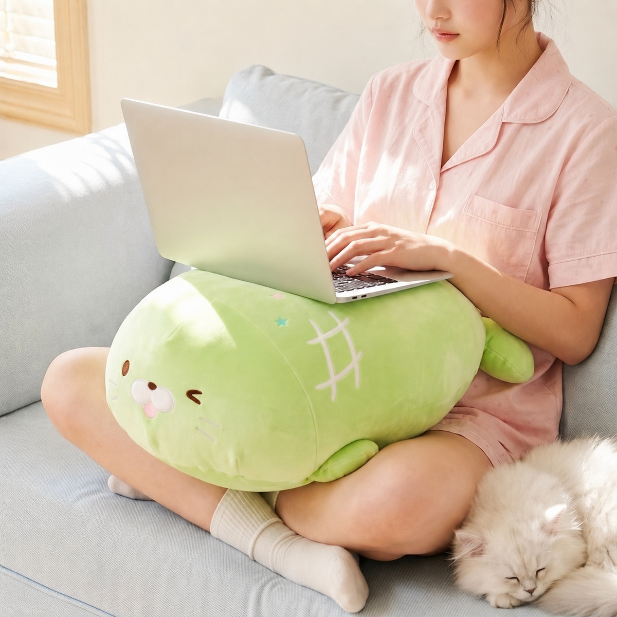 Chubby Seal Plush Pillow