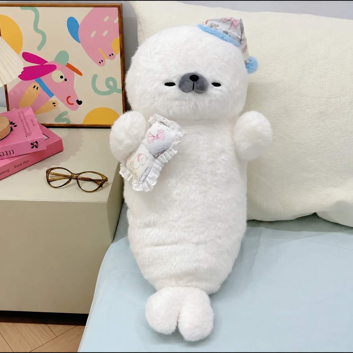 Cuddly Seal Plush Pillow