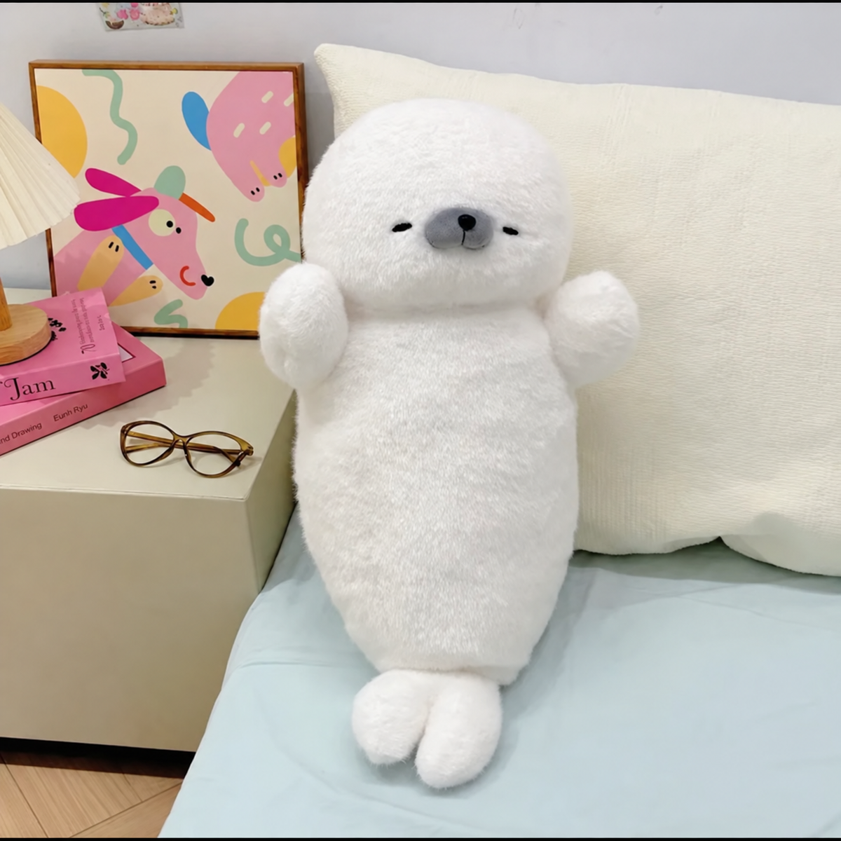 Cuddly Seal Plush Pillow