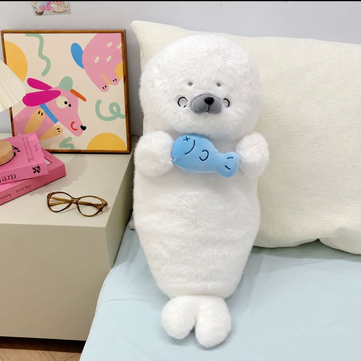 Cuddly Seal Plush Pillow