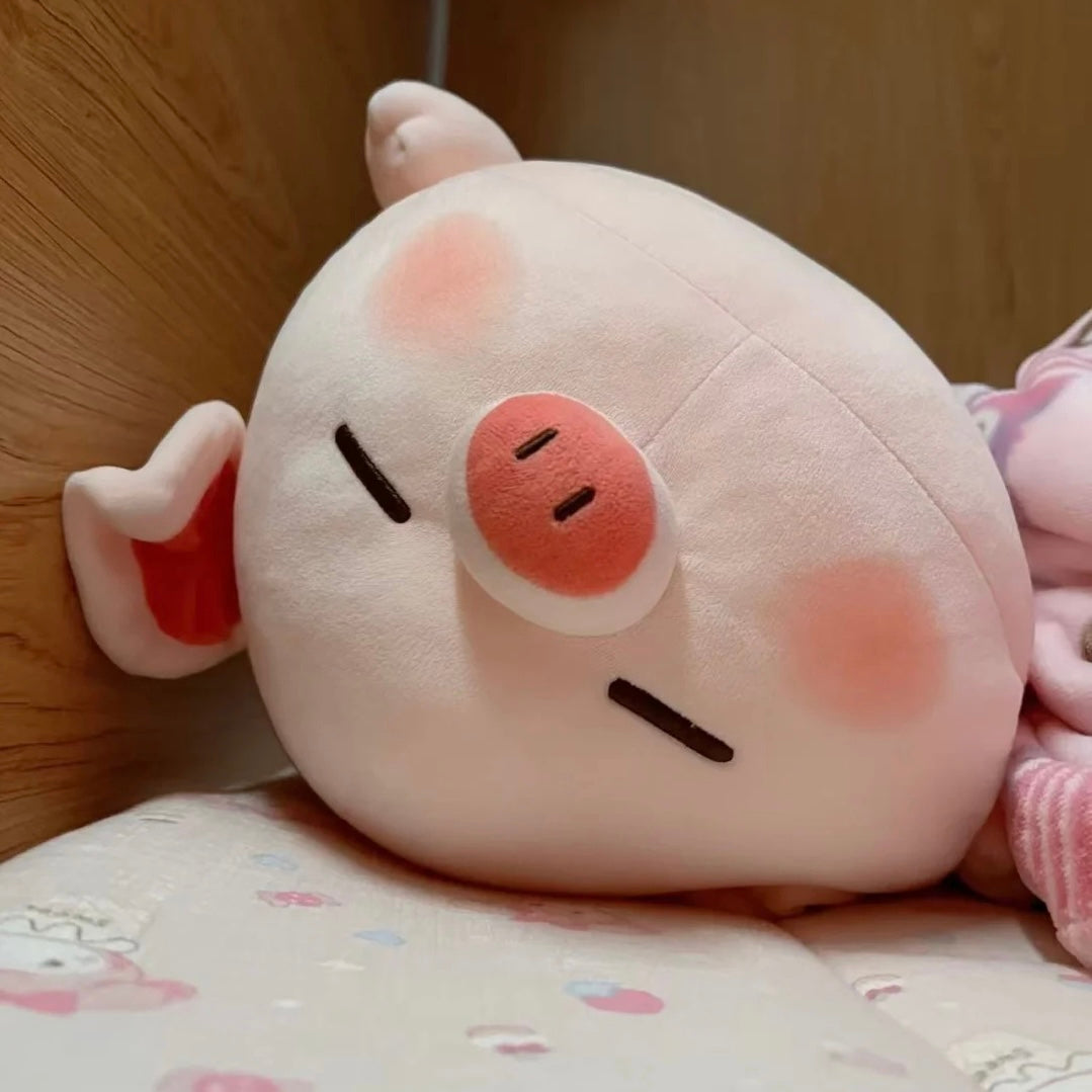 Chubby Sleeping Pig Plush Pillow
